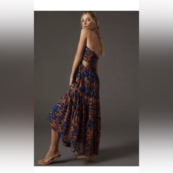 Anthropologie Verb by Pallavi Singhee Cut-Out Midi Dress Size Small - - Picture 7 of 11